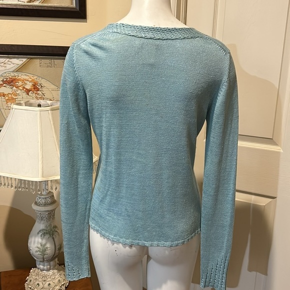 Tommy Bahama Crochet Cardigan. XS - Picture 5 of 10